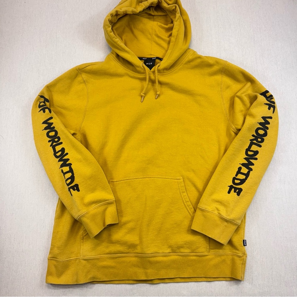 Huf Worldwide Sweatshirt Hooded Pullover Hoodie Riot Sauterne in XL